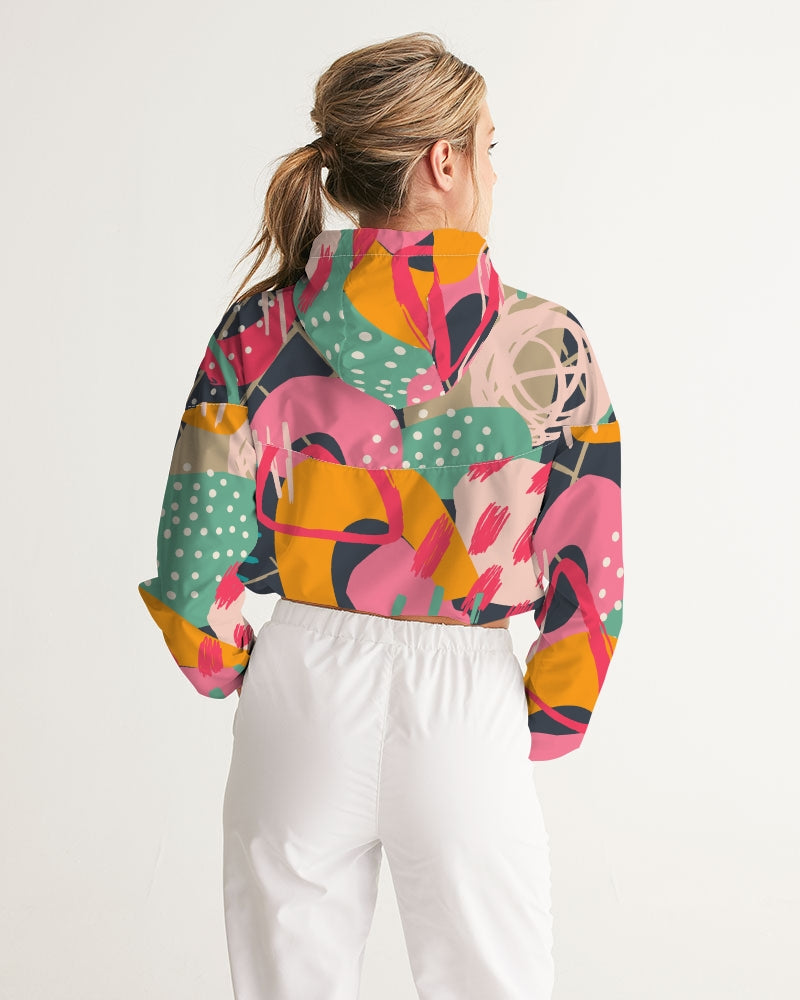 Women's Cropped Windbreaker - Sphere Five