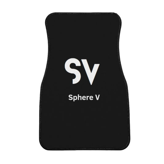 SV Black Car Mat - Front (pair) 17" x 27" - Sphere Five