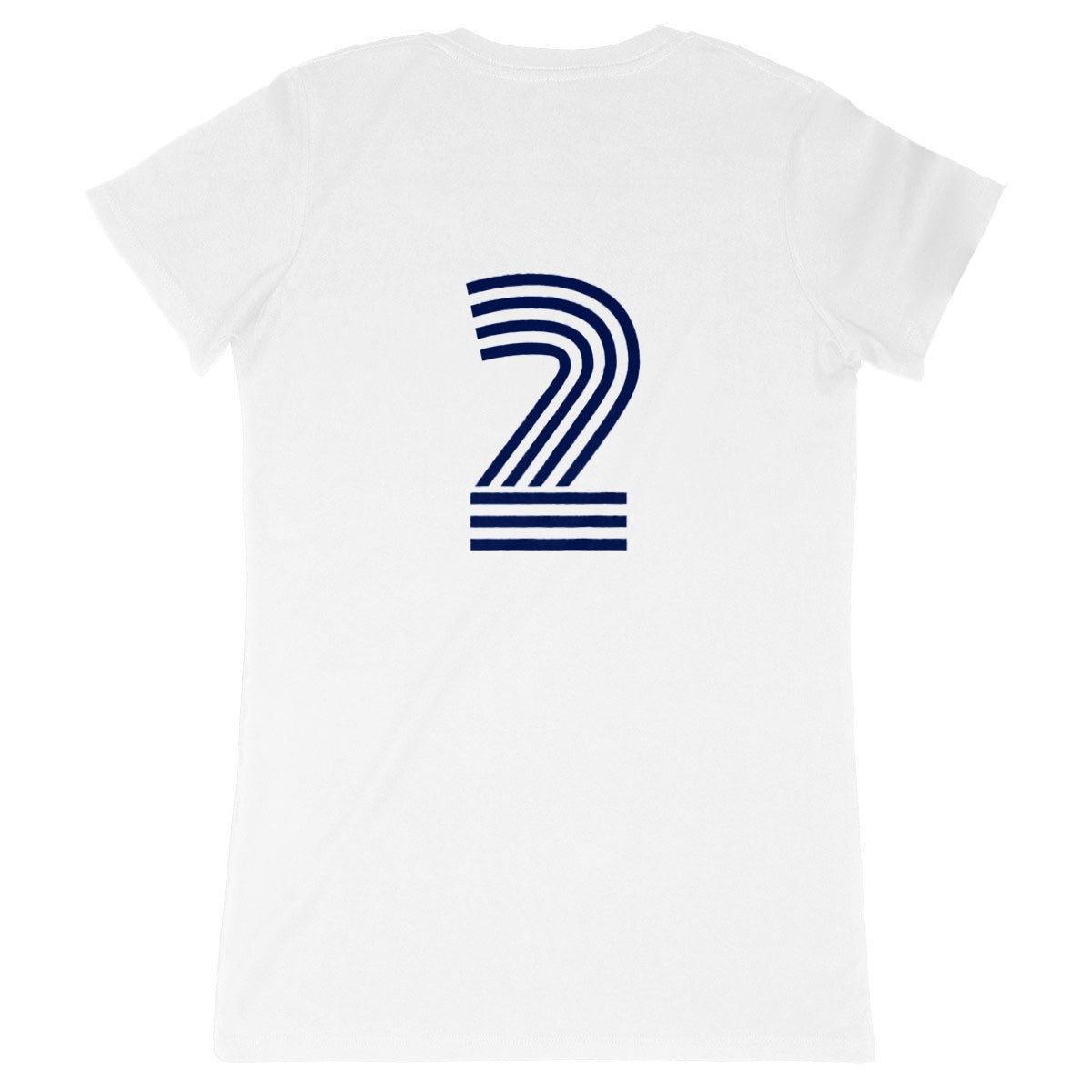 Women's Organic Cotton French T-Shirt with 2 on back