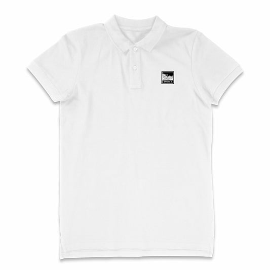 Men's White Organic Cotton Pique Polo Shirt