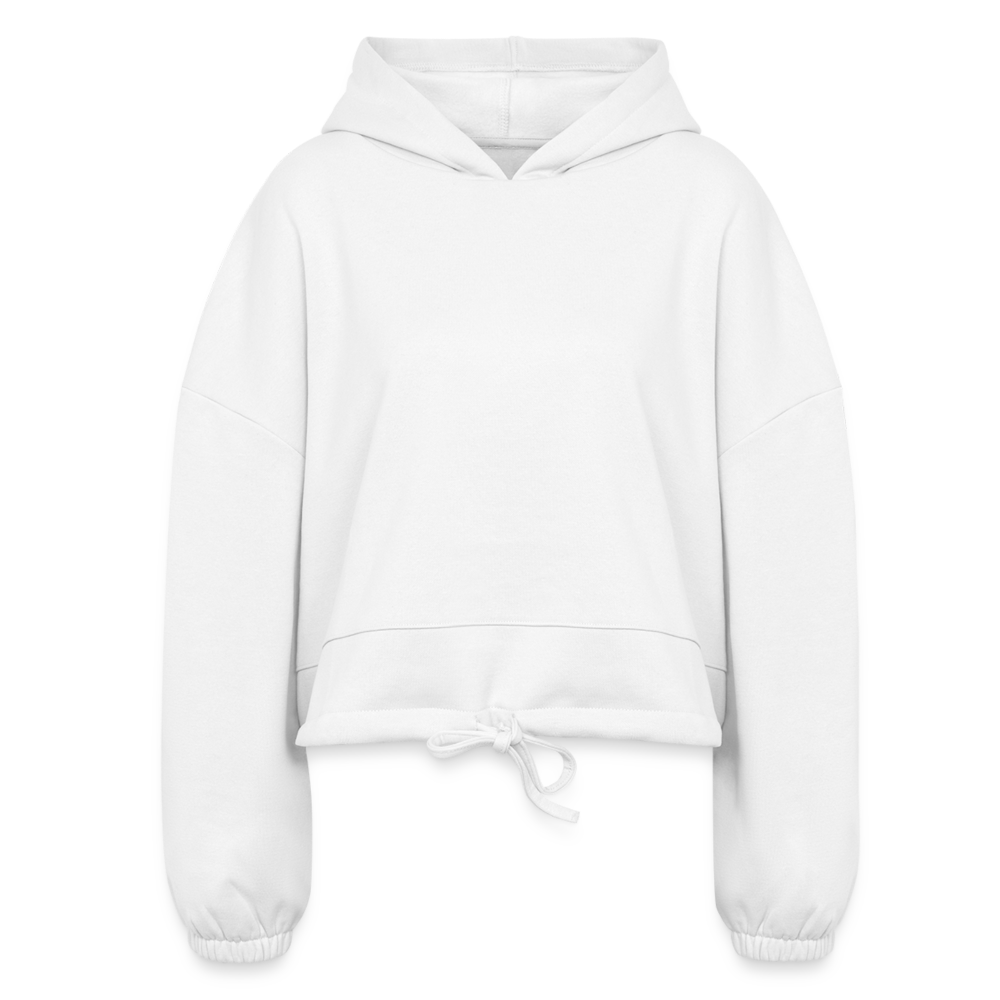 Women’s Cropped Hoodie - white