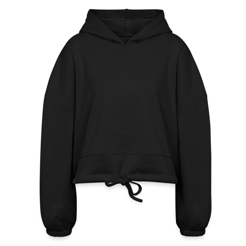 Women’s Cropped Hoodie - black